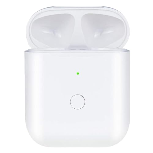 Alimingyan Wireless Charging Case for Airpods 1&2,Airpods 1 2 lightning Charger Case Replacement with Bluetooth Pairing Sync Button (Airpods 1 2 lightning)