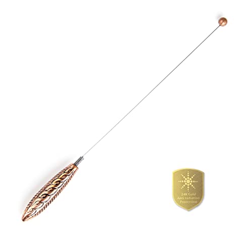 Tensor L 29 cm mango y bola de cobre en caja | tenor de cobre de una sola mano varilla de radiestesia | herramienta de medición de radiestesia | regalo esotérico económico Cover