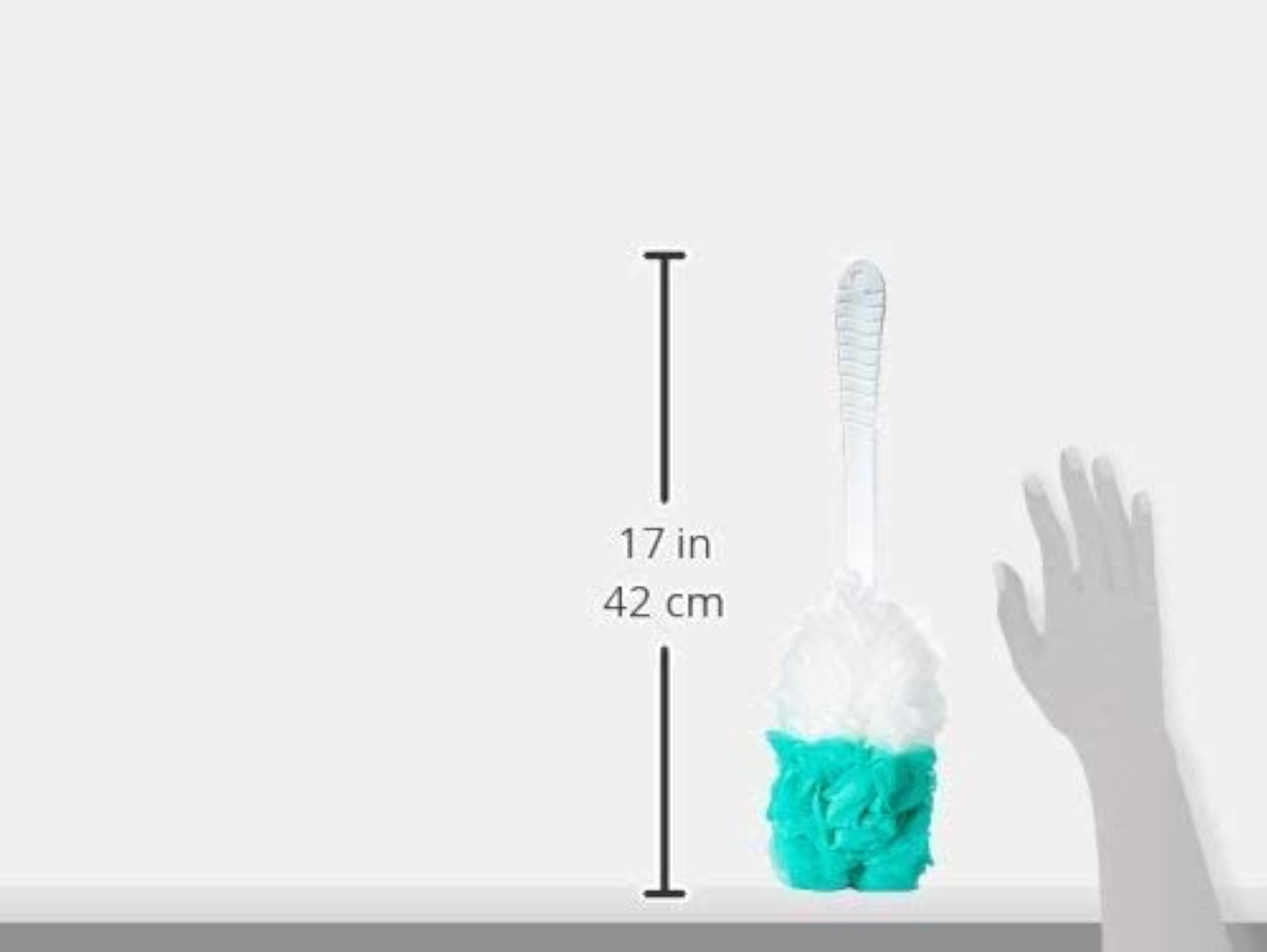 Shower Back and Body Scrubber Bath Brush with Hooks