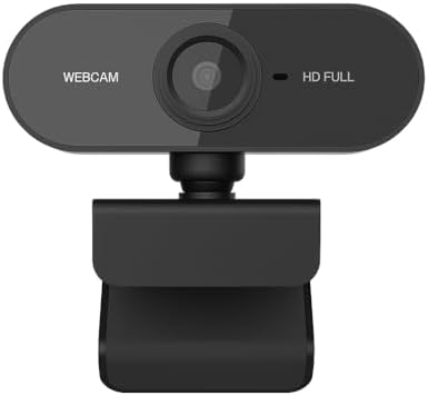 Top 1 Webcam Premium Full HD 1080p com Microfone, USB Plug & Play...