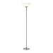 Normande Lighting 150-Watt Incandescent Concord Torchiere Lamp, Brushed Steel