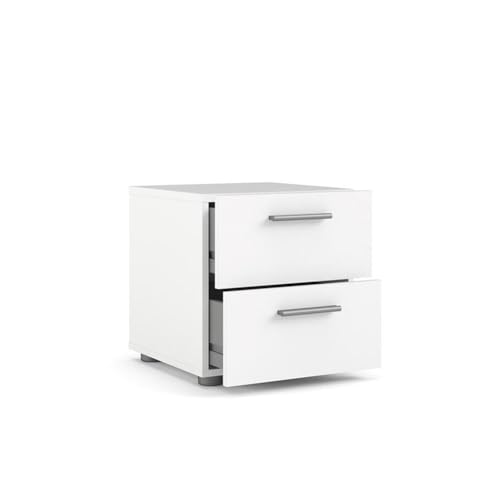 Home Square 2003377-PKG 3 Piece Double Dresser And Nightstand Bedroom Set In White thumb #6