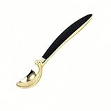 Classic Ice Cream Scoop (8.6 Inches, Black) - Easy Release Design, Suitable for Frozen Desserts, Gelato & Sorbet (black gold)