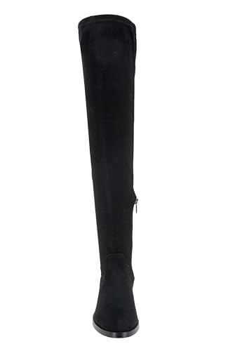 Kenneth Cole REACTION Women's Wind-y Over the Knee Stretch Boot, Black, 8 M US2