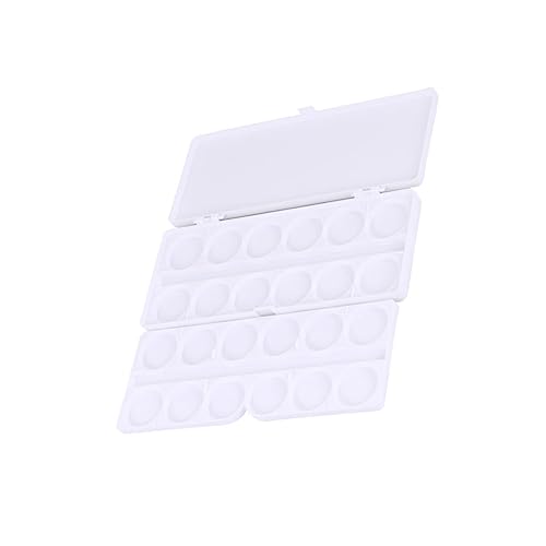COHEALI Caja Estuche De Viaje De Pintura De Acuarela Paleta De Pintura De Acuarela Herramientas De Arte De Uñas Tablero De Pintura Bandeja De Pintura Al Óleo Gouache Pliegue