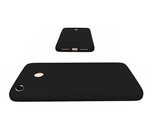 Image of Mobile Back Cover Case for Redmi Y1 (Silicone Case|CameraProtection|Black SC1510)
