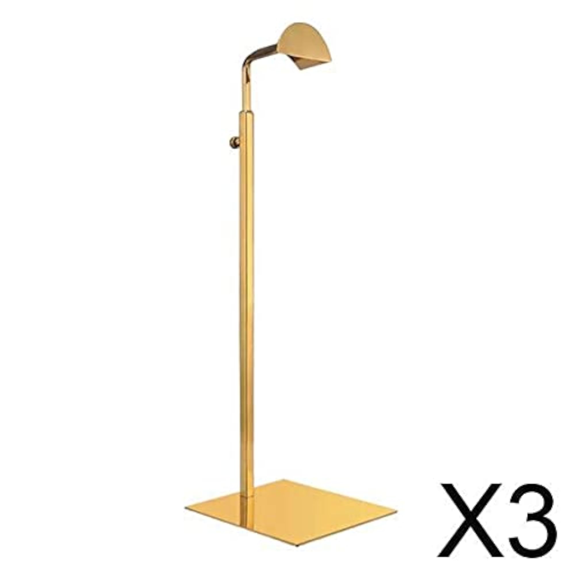 Height Adjustable Display Stand Rack Holder for Handbags, Golden