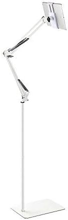 Miniatura 9 de Soporte de suelo ajustable para tableta, soporte universal giratorio de 360 grados para tableta, soporte para teléfono, compatible con