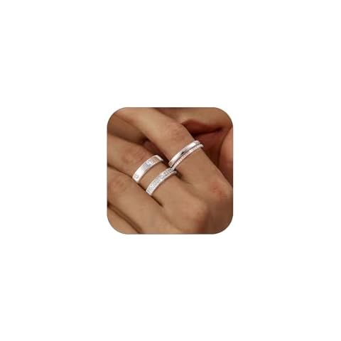 TOSGMY Cubic Zirconia Ring Set Cover