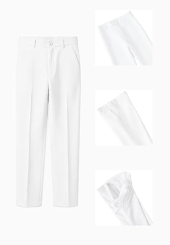 Image of DHTS Boys Dress Pants (Size 2-20 Years) Slim Fit Uniform Pants for Toddler & Teens