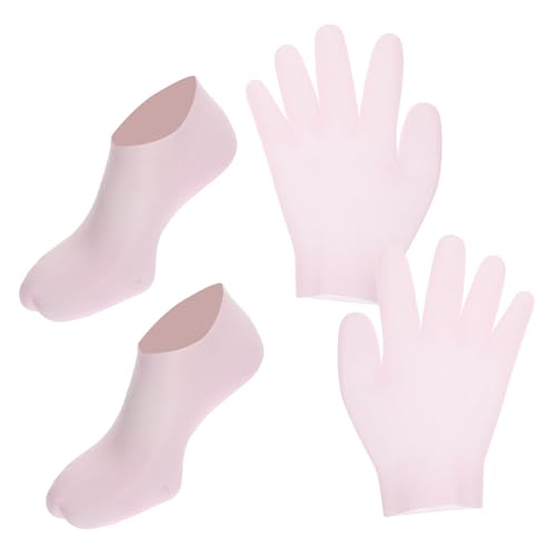 IWOWHERO Moisturizing Socks Gloves for Women Dry Hand and Foot Care Waterproof Spa Gloves for Dry Cracks Stylish and Comfortable