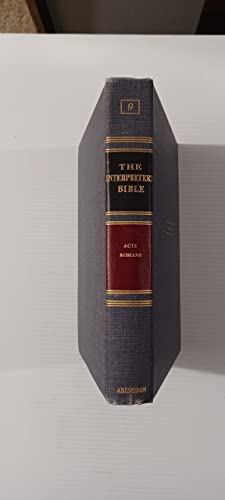 The Interpreter's Bible: Volume 9, Acts and Romans B001EH9N56 Book Cover