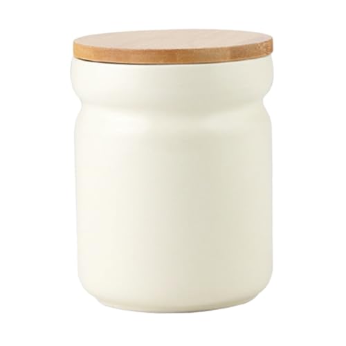 BESTYASH Tarro de Cerámica con Tapa Hermética para Almacenamiento Decorativo de Té y Café Recipiente Seguro y Funcional para Cocina y Hogar