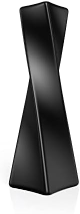 Ceramic Vase, Small Flower Vase Home Decor, Modern Farmhouse Decorative Vase, Dinner Table, Mantel, Entryway, Shelf, Centerpieces, Living Room Décor, Unique Geometric Vases Black jarrones decorativos