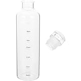 Tasse à boire : cette bouteille d'eau dispose d'un horodatage unique et d'une échelle de capacité pour vous aider à suivre votre consommation d'eau quotidienne, à rester hydraté tout au long de la journée et à rester motivé à boire, adaptée pour boire de l'eau, du thé aux fruits, des boissons, du thé, jus, etc., bouteille.