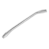 FUANA Kleine Brechstange aus Karbonstahl mit flacher Spitze zum Entfernen und Einstellen des Bremsreglers, kompatibel mit verschiedenen Automobil-Bremssystemen, Silber