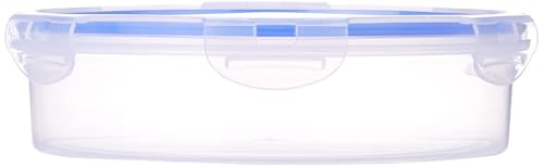 Image of Aristo Lock & Fresh 1000 Plastic Storage Container For Storing grains, pulses, rice, wheat etc Set of 3-1300 ML, Transparent Clear (22 (D) x 6.5 CM)