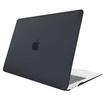 Capa Case Para Macbook PRO 13 Polegadas A1706 A1708 A1989 A2159 A2251 A2289 A2338 Chip M1 M2 (Preto Fosco)
