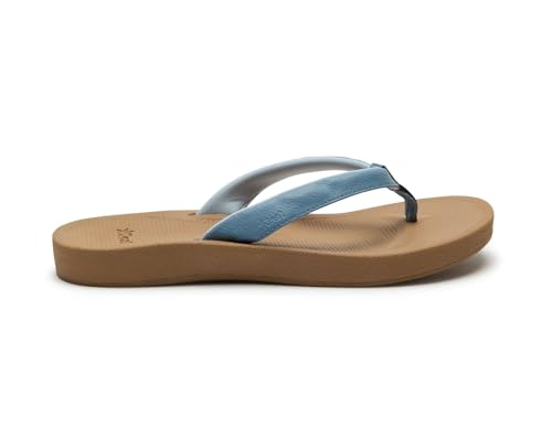 Image of Sanuk Womens Cosmic Shores | Water Resistant Flip Flops for Women | EVA Footbed With Arch Support | Women's Beach Sandals
