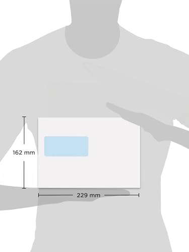 Blake Purely Everyday C5 162 x 229 mm 90 gsm Inside Side Seams Mailer Gummed Window Envelopes (017M) White - Pack of 500 - Image 2