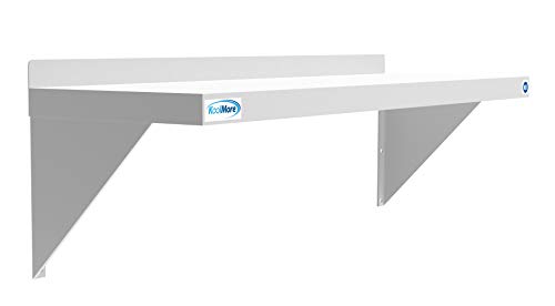Image of KoolMore NSF Stainless Steel Wall Mount Shelf - Industrial Grade Metal Shelf for Commercial Restaurant Kitchens 12 x 36