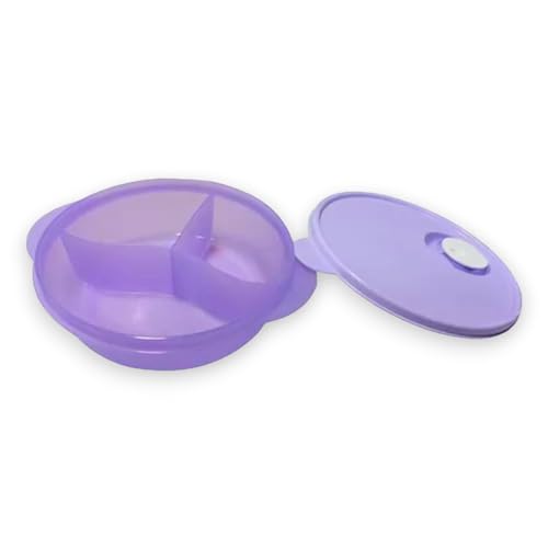 Tupperware CrystalWave Divided Lunch Bowl