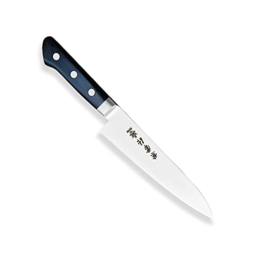 Asian Petty – nóż szefa kuchni i stal szlachetna AUS-10 i uchwyt westernowy z trzema nitami i ostrzami 150 mm