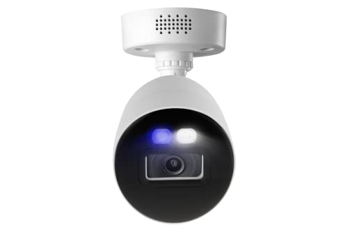 Lorex C884Da Indoor/Outdoor 4K Ultra Hd Smart Deterrence Cvi Wired Bullet Security Camera, Color Night Vision, Dual Warning Led Lights, Siren, 4Pk, Camera Only (M. Refurbished) #TOP4