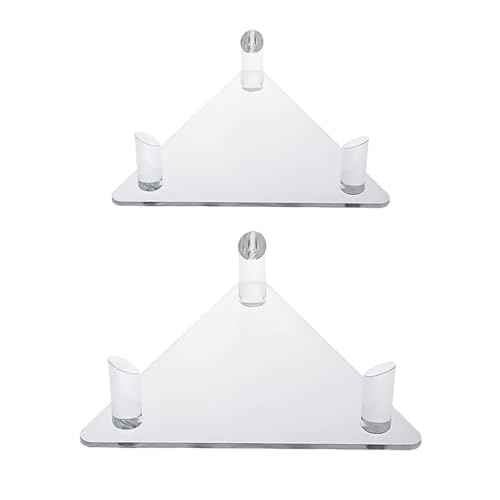 GVPOELR Ball Stand, Football Stand Holder, Acrylic Ball Display Stand, Transparent Display Holder, Ball Stand, Acrylic Stand Ball Holder, for Football, Basketball, Volleyball, Rugby Ball (2 Pieces)