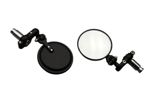 Rétroviseurs moto universels embout de guidon miroir rond fixe filetage M8