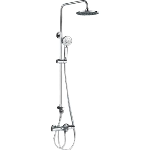 Ensembles de douche avec robinet chromé et douche à main murale cascade - 2