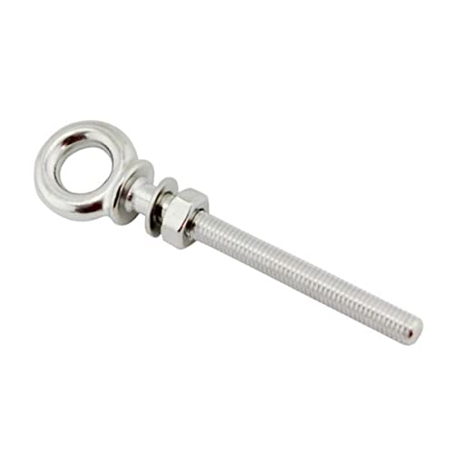 5xM6 x 60mm Stainless Steel Long Shank Eye Bolt for Washer and Nut-image-27