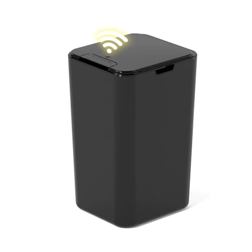 CISSIYOG 15L Automatischer MüLleimer, Automatischer MüLleimer Mit Sensor, Kleiner KüChenmüLleimer (20,8 X 17,3 X 31,8 Cm), BadezimmermüLleimer Mit Deckel FüR Schlafzimmer, Wohnzimmer, KüChe