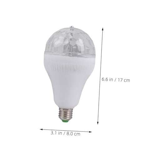 DIYEAH RGB Rotating Disco Light Bulb LED Ball Lamp for Multi Mode Lighting for Home Gatherings and Ktv Vibrant Atmosphere Enhancer for Disco Events