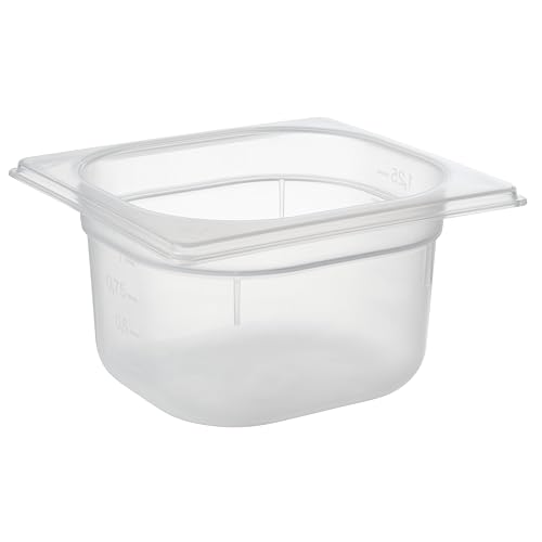 APS GN 1/6 - Contenitore in Polipropilene, 1,5 l, 17,6 x 16,2 cm, Altezza 10 cm