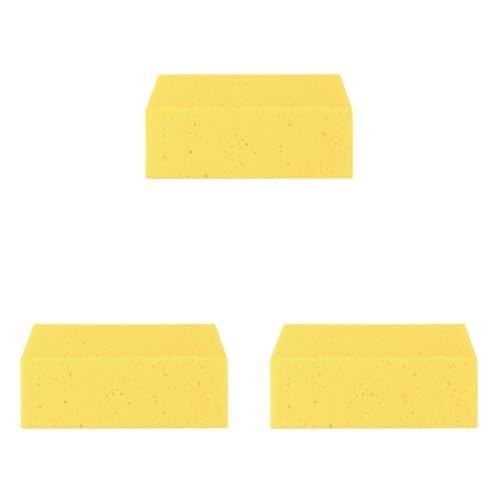 D.RECT Spugna Universale per Auto 163x115x70mm - Pulizia Vernice, Cerchioni e Cura dell'auto - Per Uso Domestico, Lavaggio (Confezione da 3)