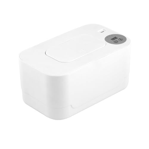 Surluoen Calentador de Toallitas para Bebés USB, Termostato Reutilizable Que Previene la Sequedad, Dispensador Portátil de Toallitas para Bebés, Calentador para el Hogar, Guardería,