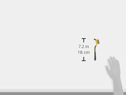 Amazon Basics Soft Grip Assorted Mini Brush Set, 1 Nylon, 1 Brass, 1 Stainless #TOP5