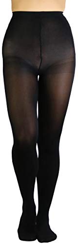 Image of ToBeInStyle Women's Nylon Solid Opaque Pantyhose Tights
