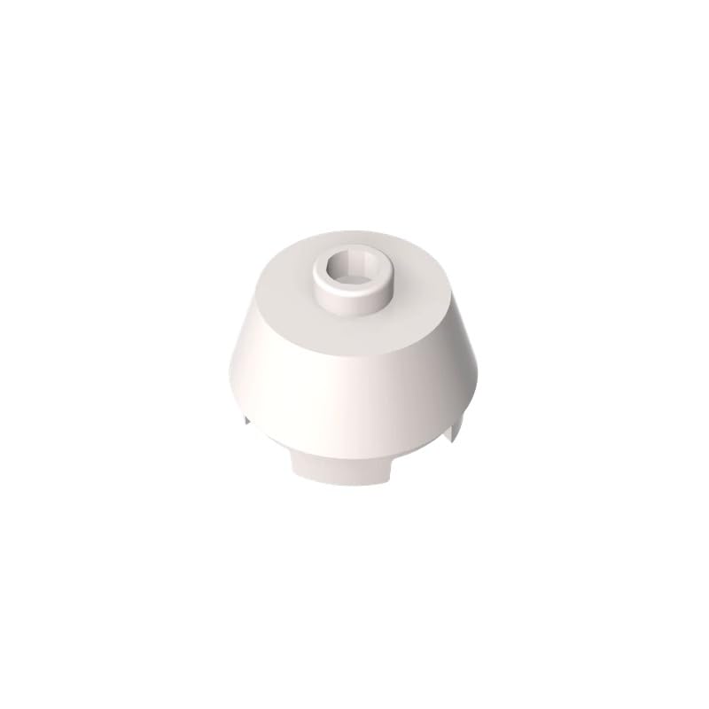 XYEIUGO 98100 Round Brick Round 2x2 Truncated Cone, White, 50 PCS โ image 1