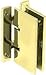 C.R. LAURENCE SDH037BR CRL Polished Brass Concord 037 Series Wall Mount Hinge
