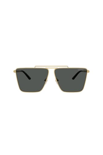 Image of Versace Man Sunglasses Gold Frame, Dark Grey Lenses, 64MM