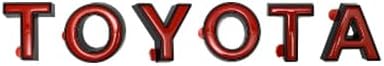 Genuine Toyota Tacoma 2025+ TRD Pro Trailhunter Emblem Overlays, Imperial Red, (PT948-35251-03)