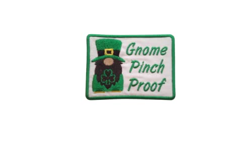 St Patrick Day Gnome Iron On Patch