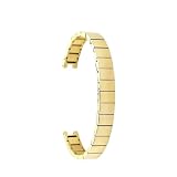 WTNZBAEM Compatibile con cinturino in acciaio inossidabile concavo Swarovski da donna serie Devil's Eye 5376839, 5376812/5376830/842.(Gold)