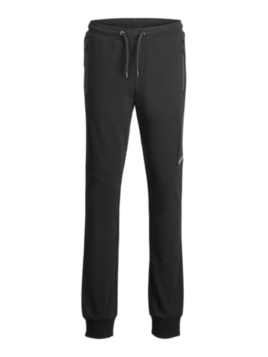 Pantalones deportivos de niño en color negro Jack & Jones Junior Fusion