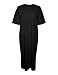 VERO Moda Curve Damen Vmcmolly Ss Oversize Calf Dress Noos Cur, Schwarz, 46-48