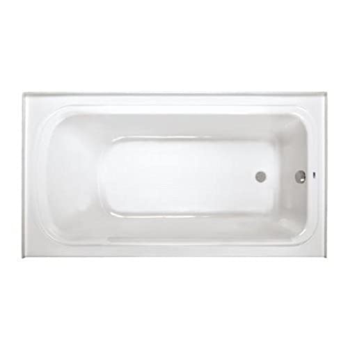 PROFLO PFS6636LSKWH PROFLO PFS6636LSK Hillsboro 66" x 36" Three Wall Alcove Acrylic Soaking Tub with Left Drain and Overflow #1