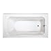PROFLO PFS6636RSKWH PROFLO PFS6636RSK Hillsboro 66" x 36" Three Wall Alcove Acrylic Soaking Tub with Right Drain and Overflow