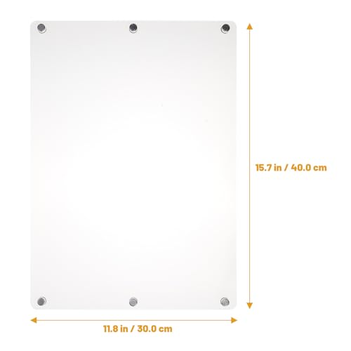 Tableau blanc magnétique pour réfrigérateur en acrylique transparent